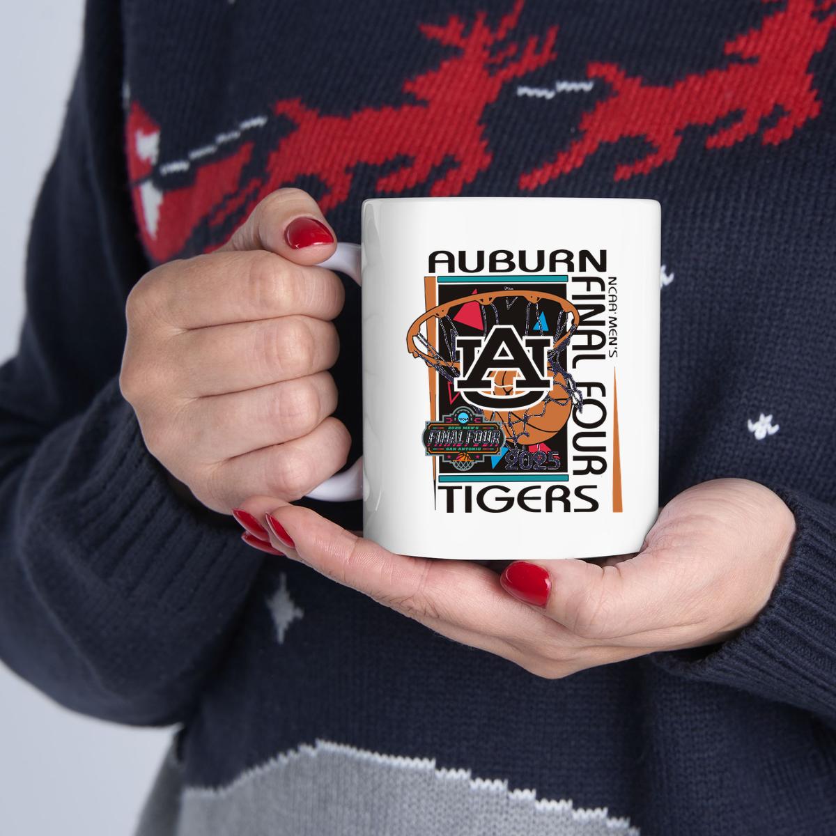Auburn Basketball 2025 Mens Final Four Retro Shirt  Mug