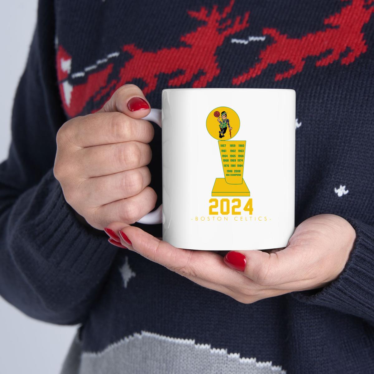 Celtics Boston 2024 Basketball Team Trophy Mug