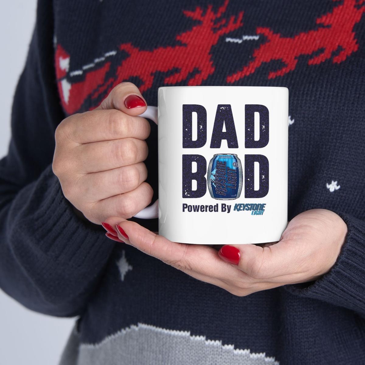 Dad Bod Powered By Keystone Light Shirt T-Shirtat Ashley Coleson Mug