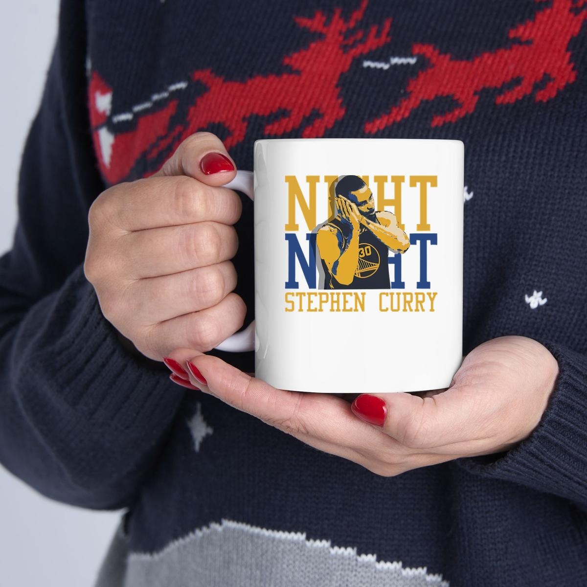 Stephen Curry Night Night Painting Mug