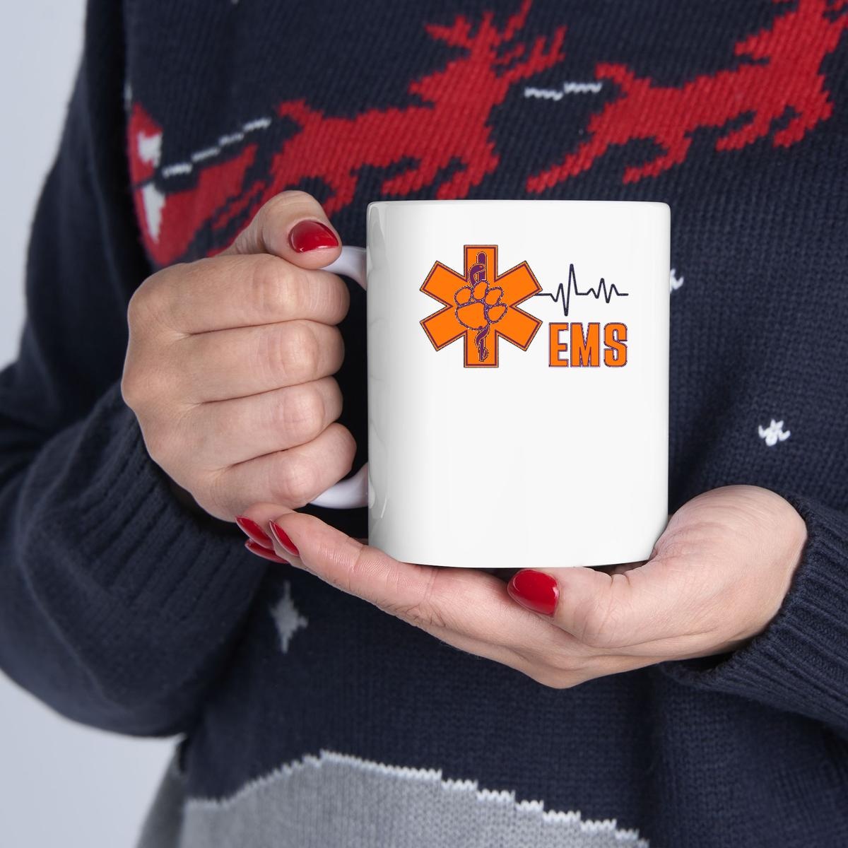 Clemson Tigers National Ems Week Heartbeat Mug