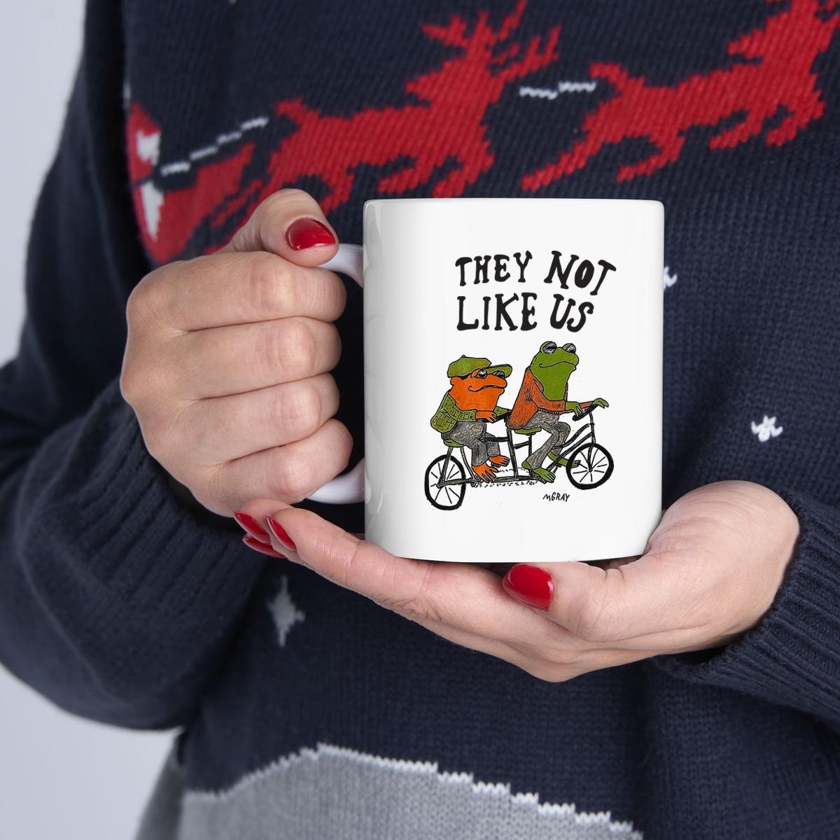 They Not Like Us Frog Mug