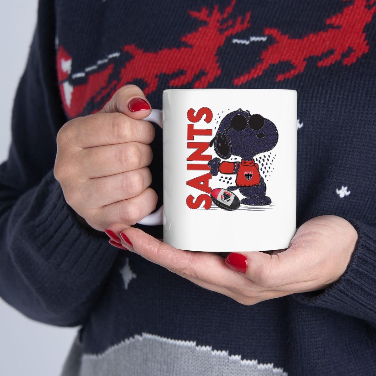 St Kilda Saints Snoopy Player Mug