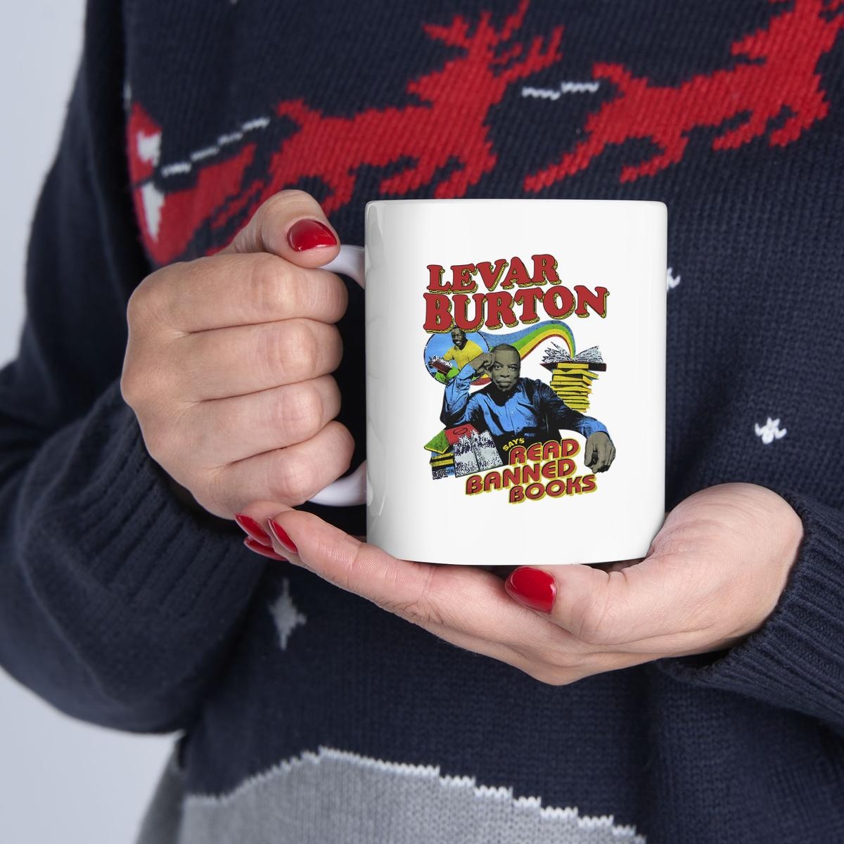 Levar Burton Says Read Banned Books Mug