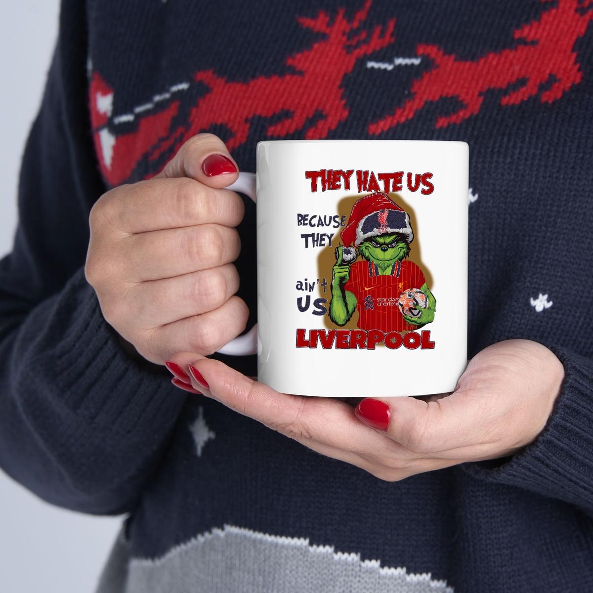 Liverpool Grinch They Hate Us Because They Aint Us Mug