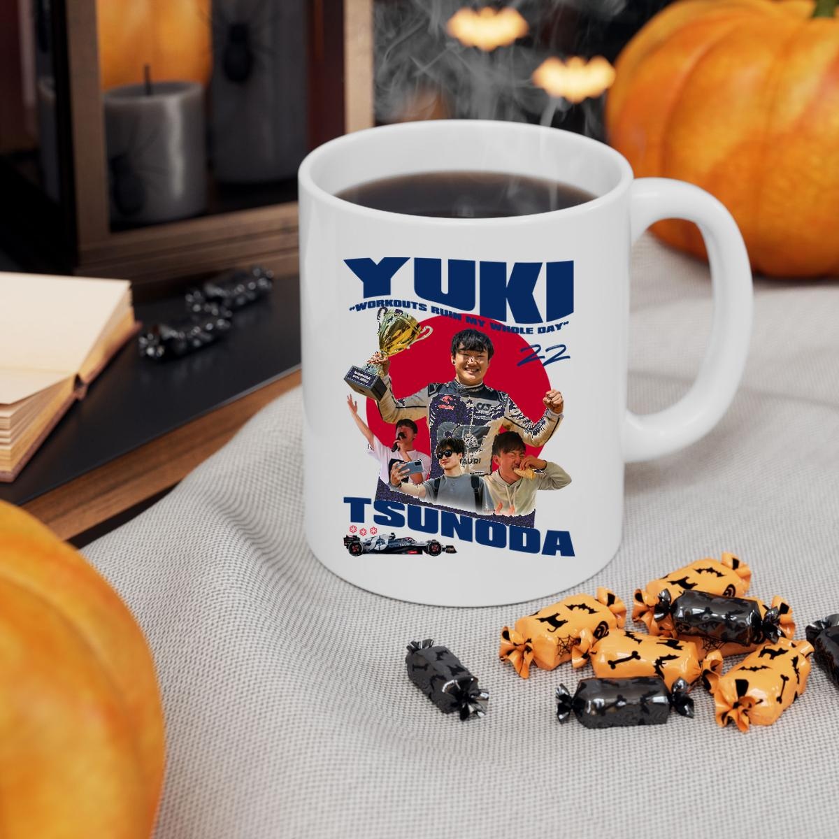 Nicole Piastri Wear Yuki Tsunoda Signature Mug 3