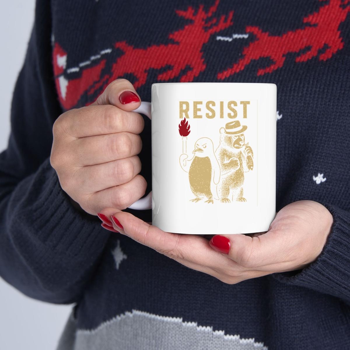 Penguins And Bears Resist Tariff More Fish Mug