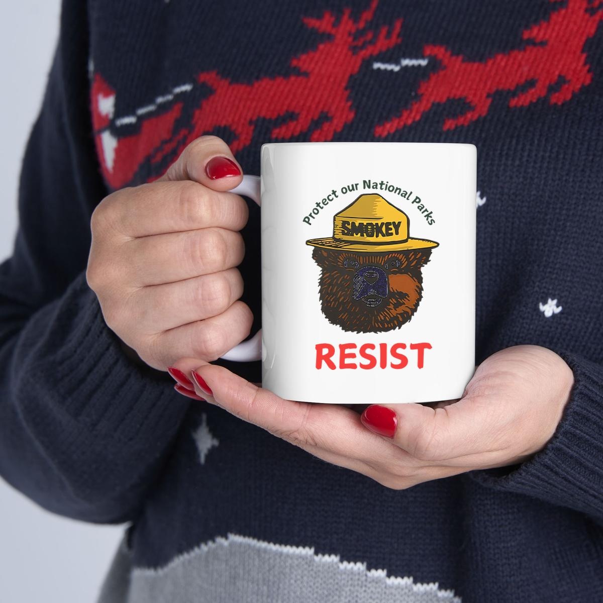 Protect Our National Parks Bear Resist Smokey Bear Mug