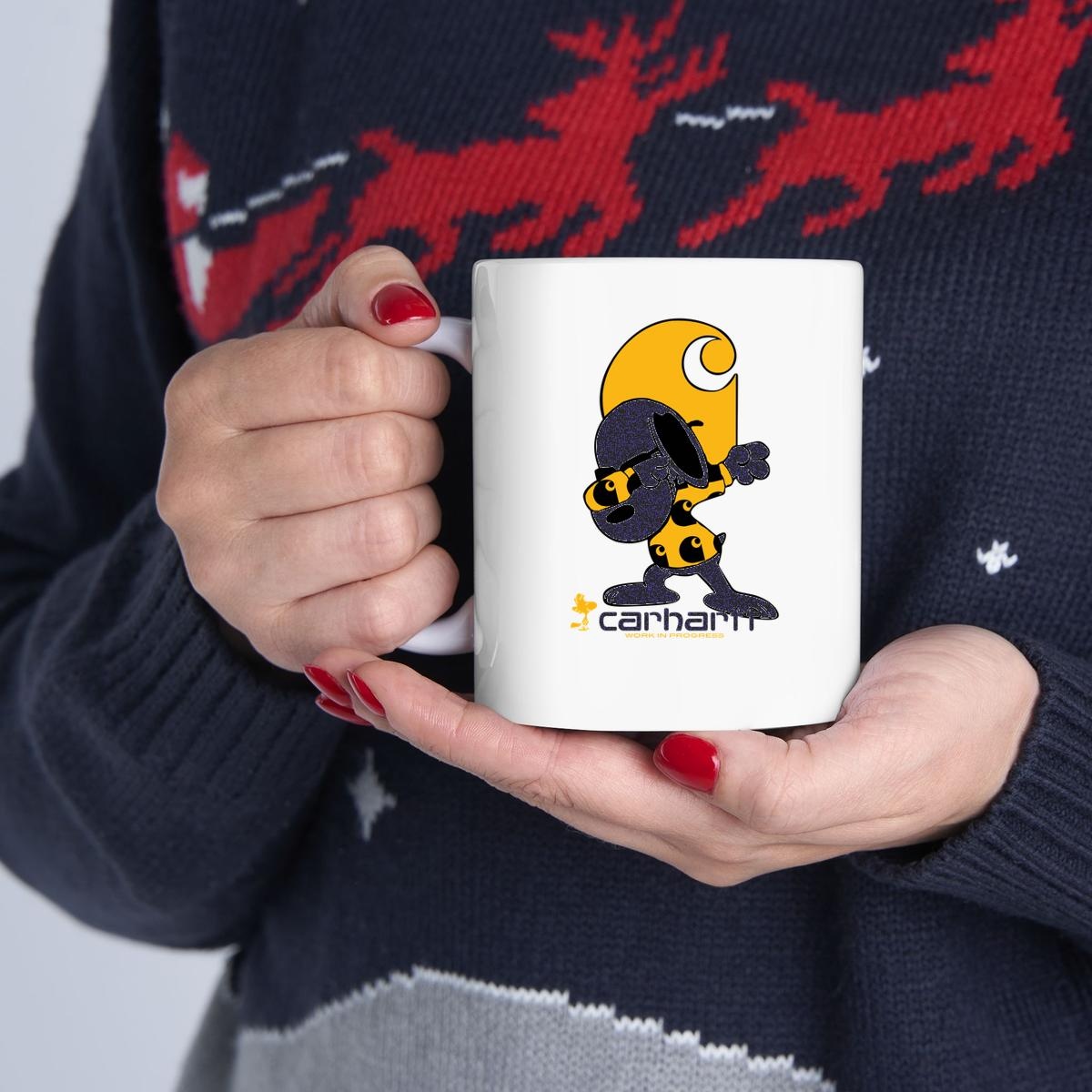 Snoopy Dabbing Carhartt Work In Progress Mug 1