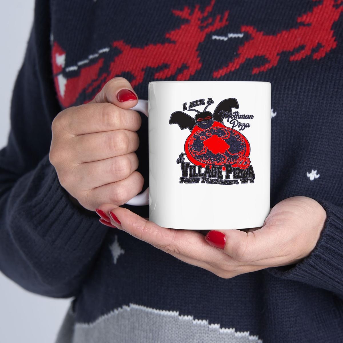 I Ate A Mothman Pizza At Village Pizza Point Pleasant Mug