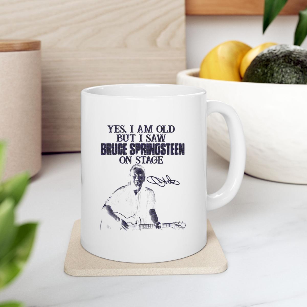 Yes I Am Old But I Saw Bruce Springsteen On Stage Signature Mug 2