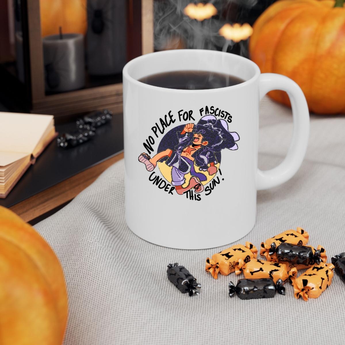 No Place For Fascists Under This Sun Mug 3