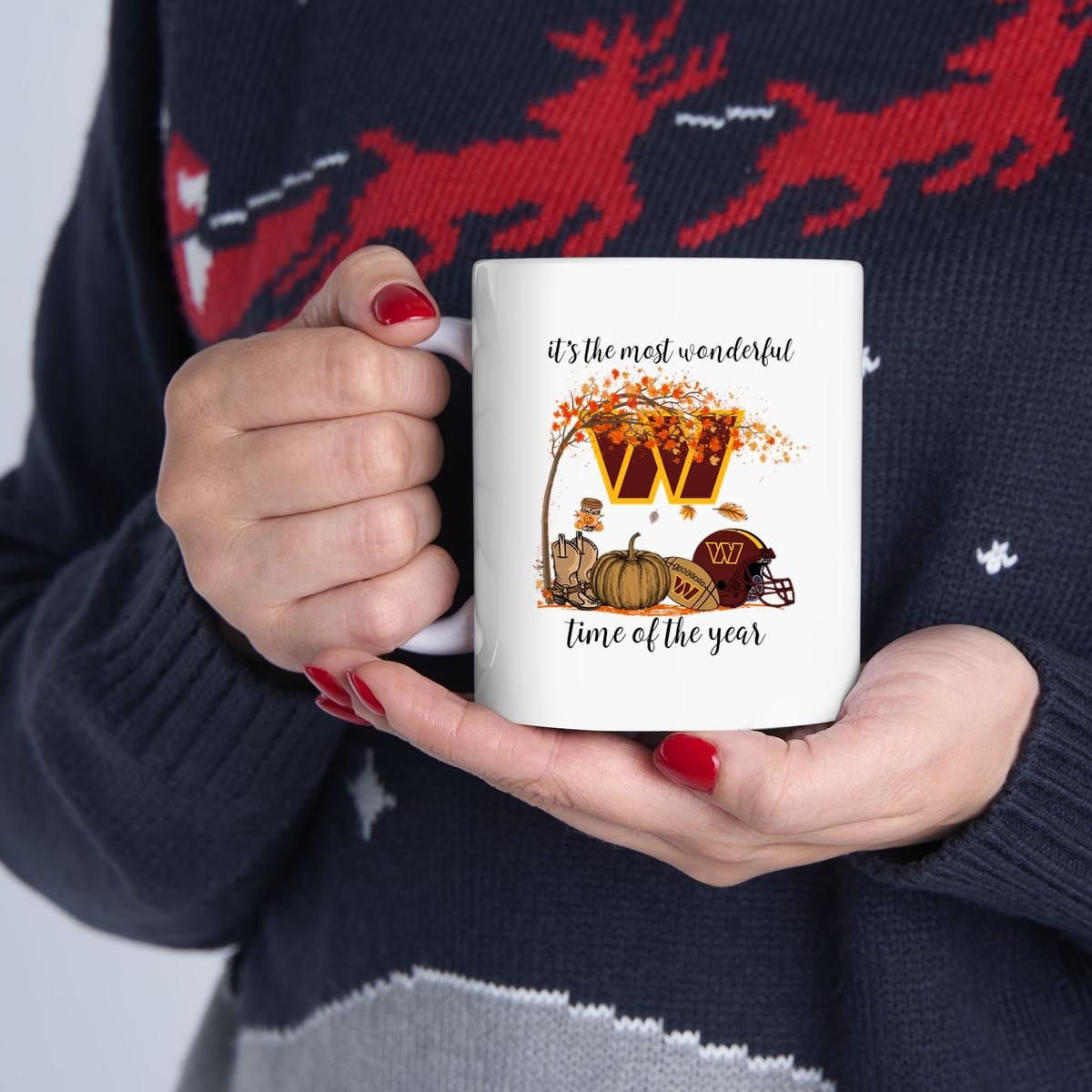 Washington Commanders Halloween Its The Most Wonderful Time Of The Year Mug 1
