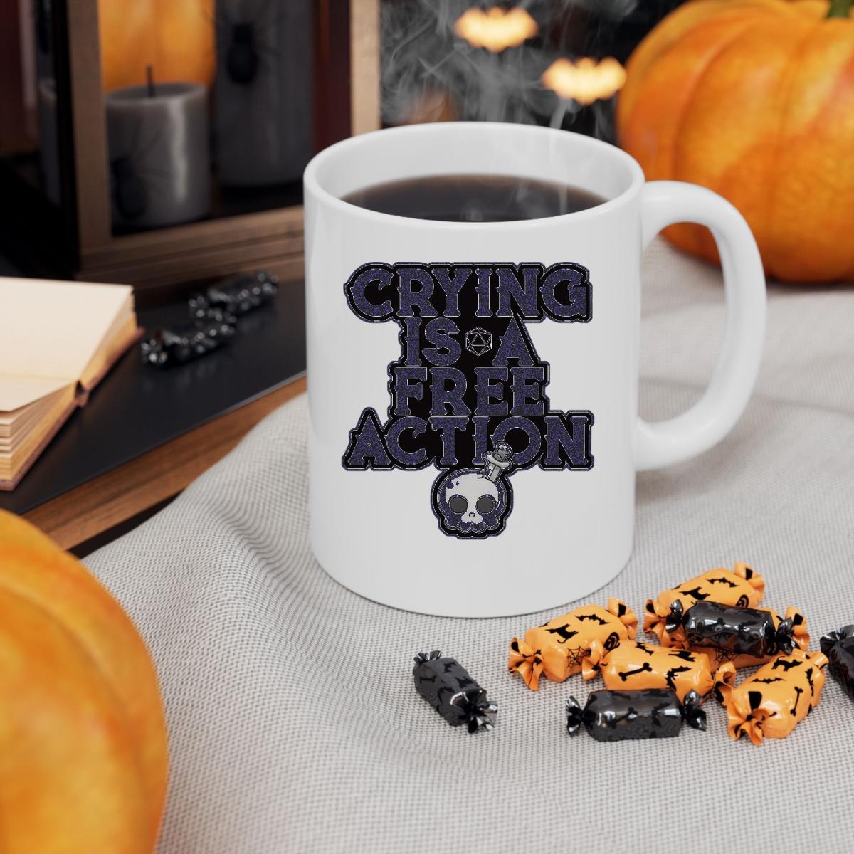 Crying Is A Free Action Mug 3