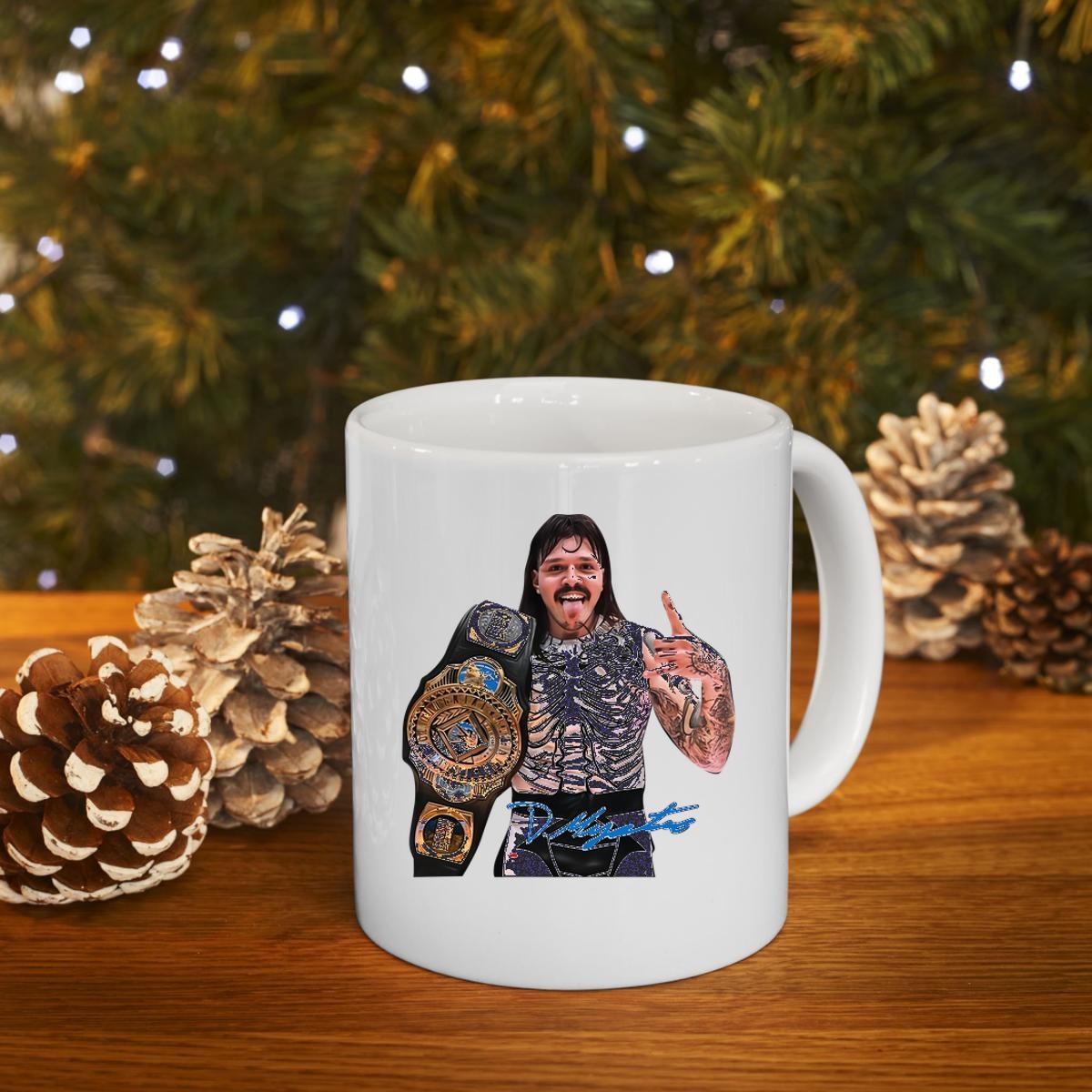 Dominik Mysterio Wwe Wwe Intercontinental Championship Signature Mug 4