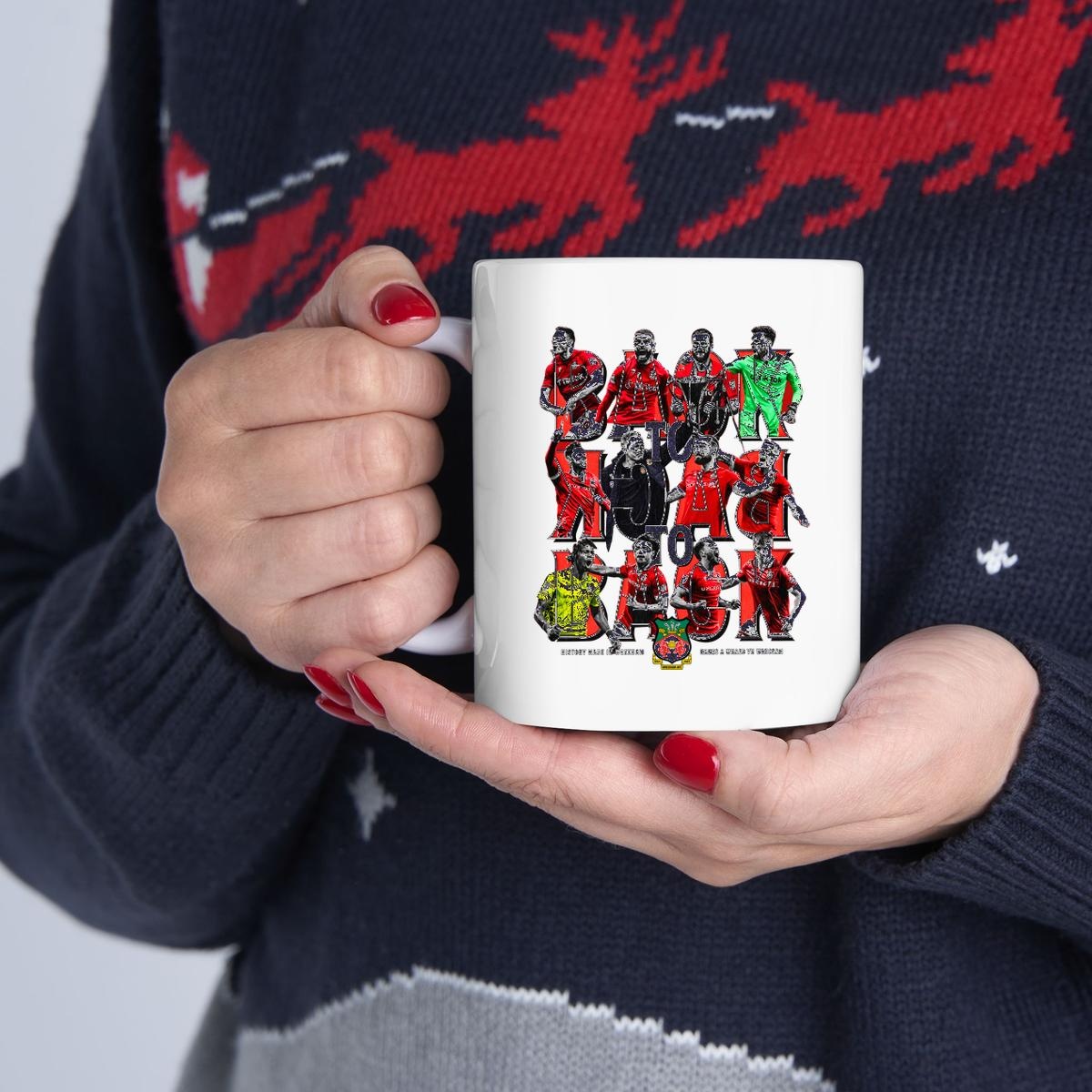 History Made In Wrexham Afc Back To Back To Back Players Mug