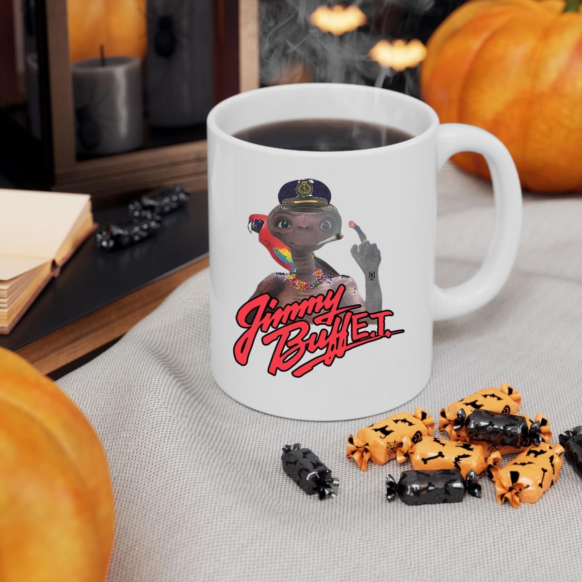 Jimmy Buffet Parrot Head Alien Cartoon Mug 3