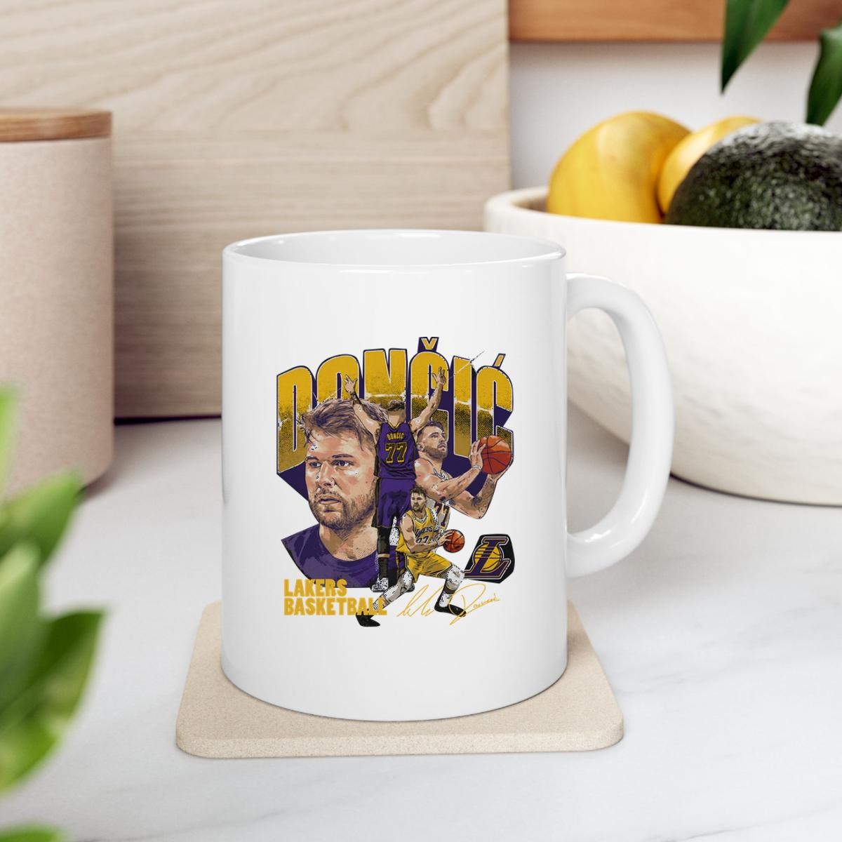 Luka Doncic Picture Collage Los Angeles Lakers Signature Mug 2