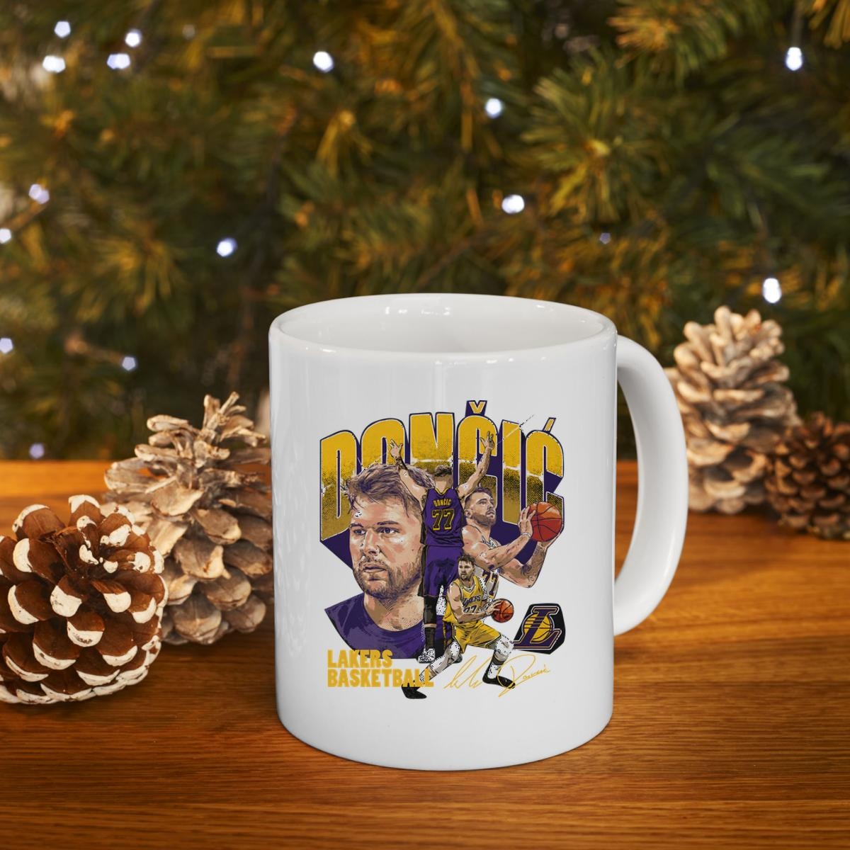 Luka Doncic Picture Collage Los Angeles Lakers Signature Mug 4
