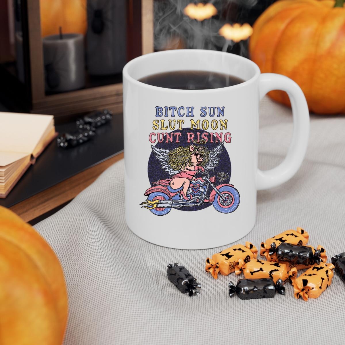 Miss Piggy Bitch Sun Slut Moon Cunt Rising Mug 3