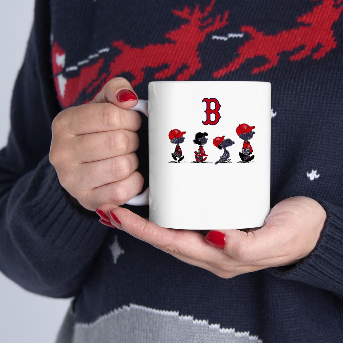 Peanuts Characters Boston Red Sox Mug 1