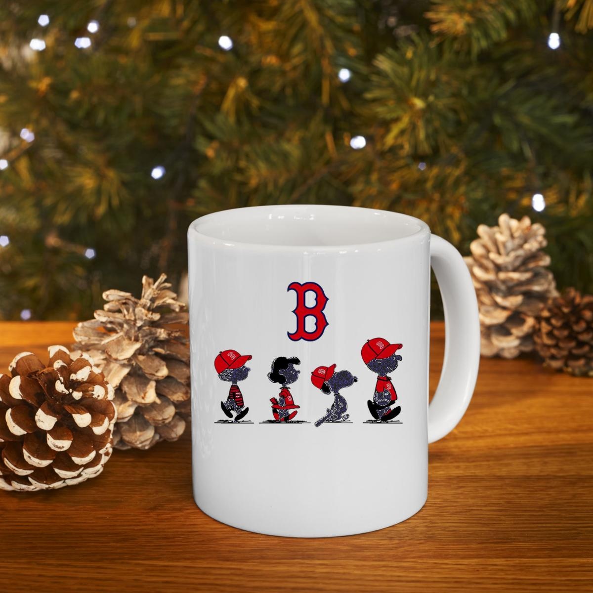 Peanuts Characters Boston Red Sox Mug 4