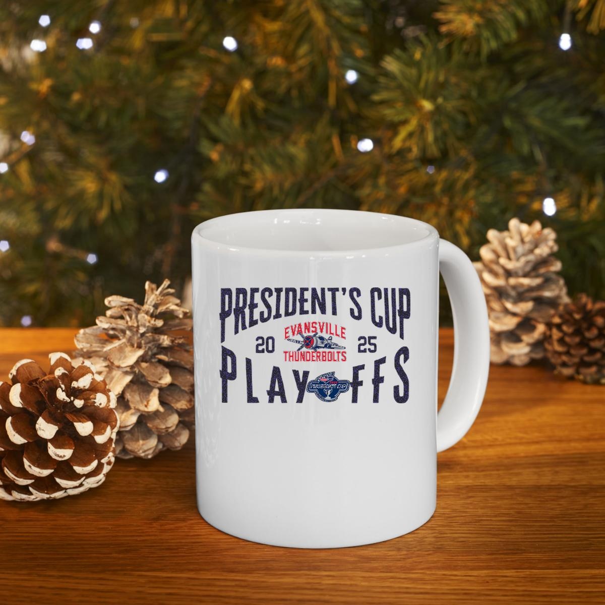 Presidents Cup 2025 Playoffs Evansville Thunderbolts Mug 4