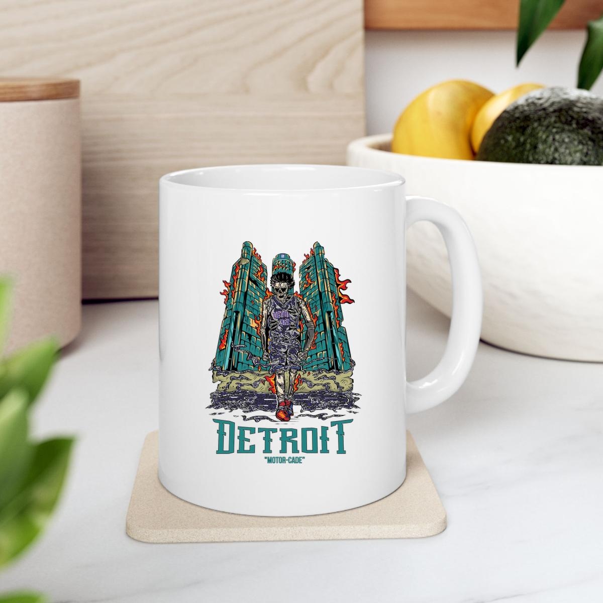 Skull Cade Cunningham Detroit Motor Cade Mug 2