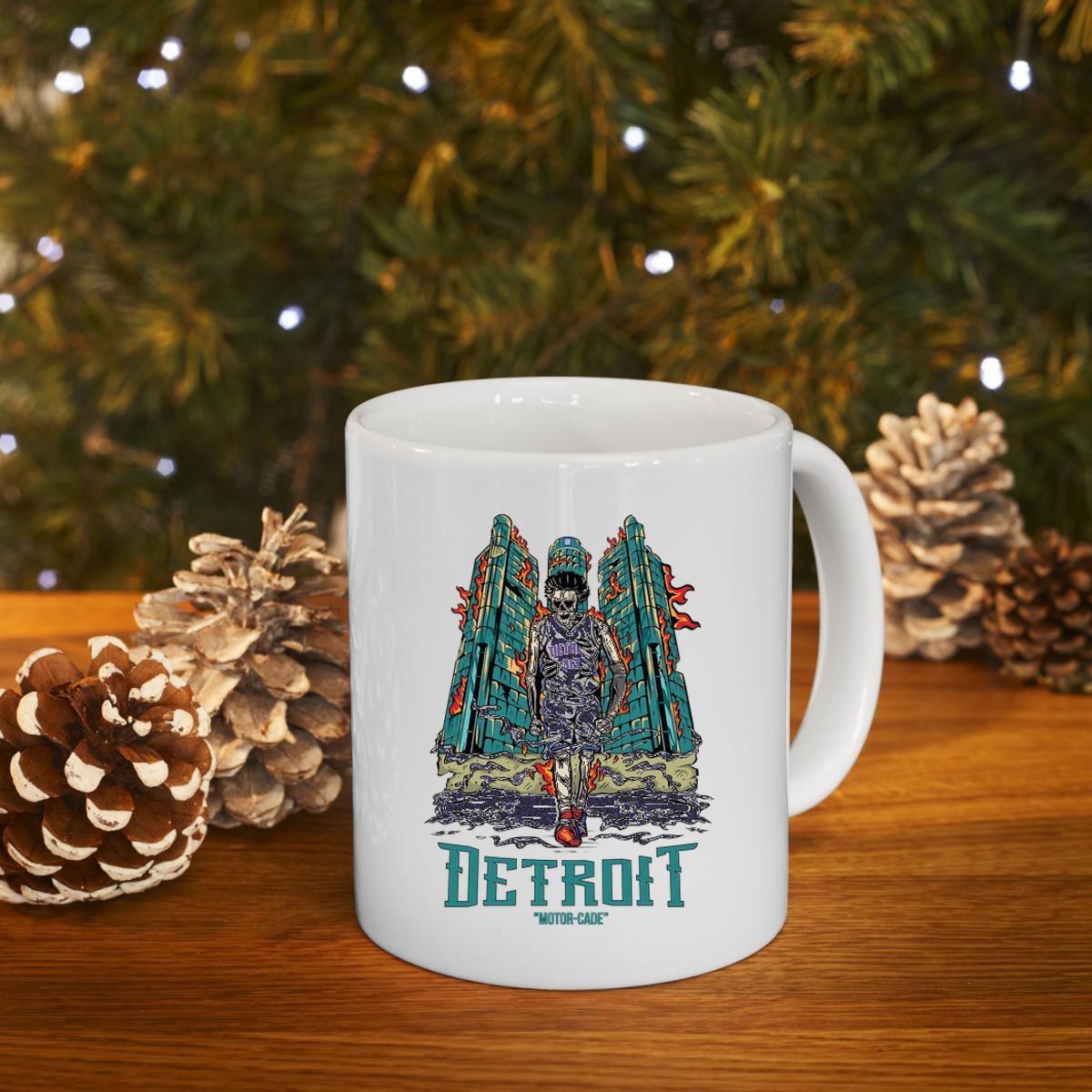Skull Cade Cunningham Detroit Motor Cade Mug 4