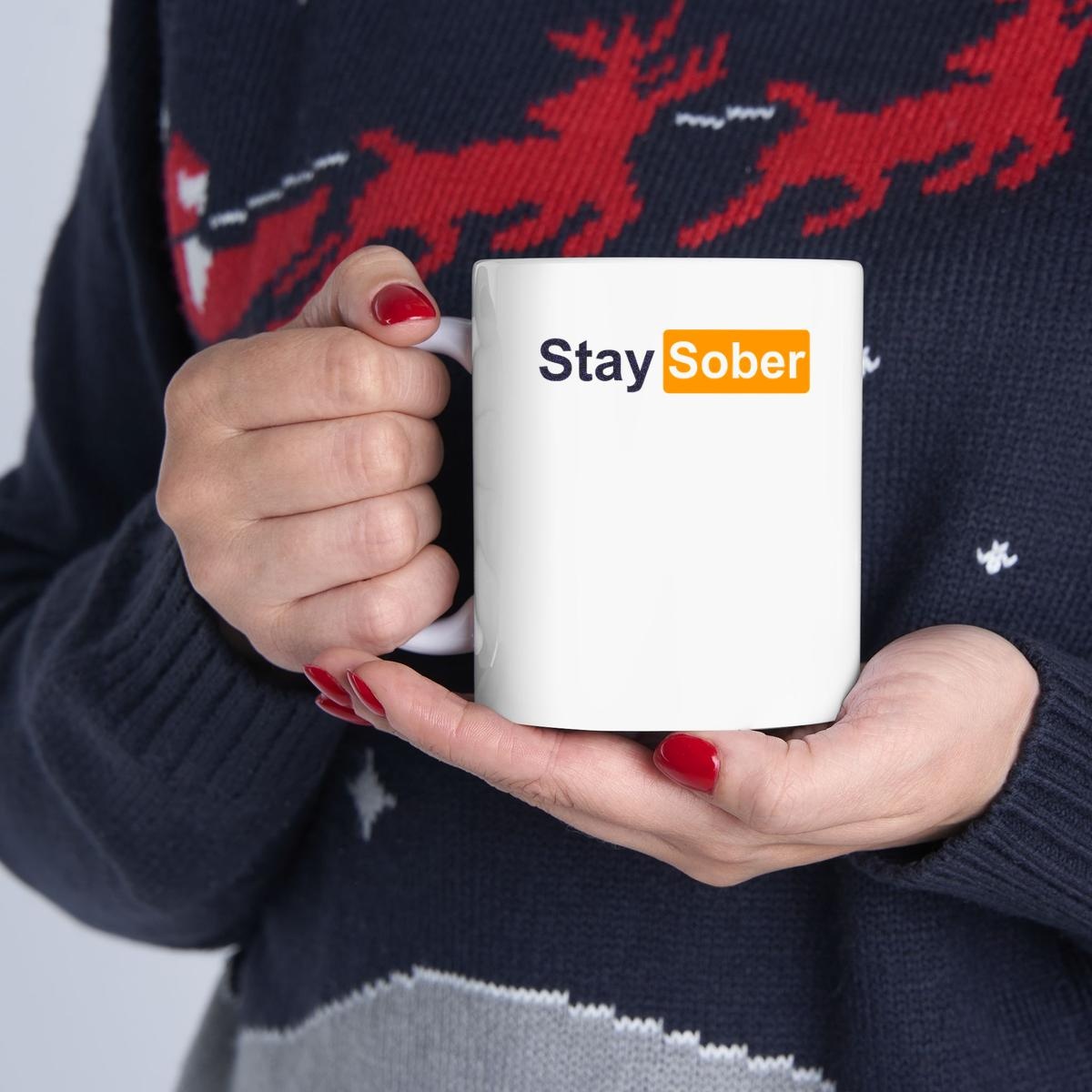 Stay Sober Pornhub Logo Mug