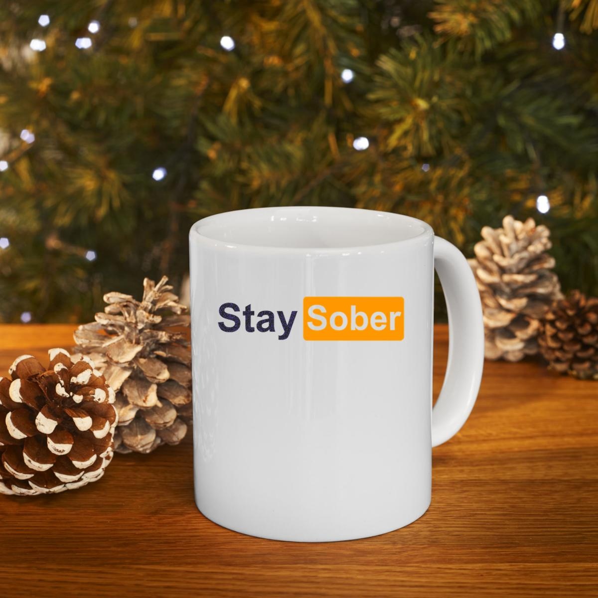 Stay Sober Pornhub Logo Mug 4