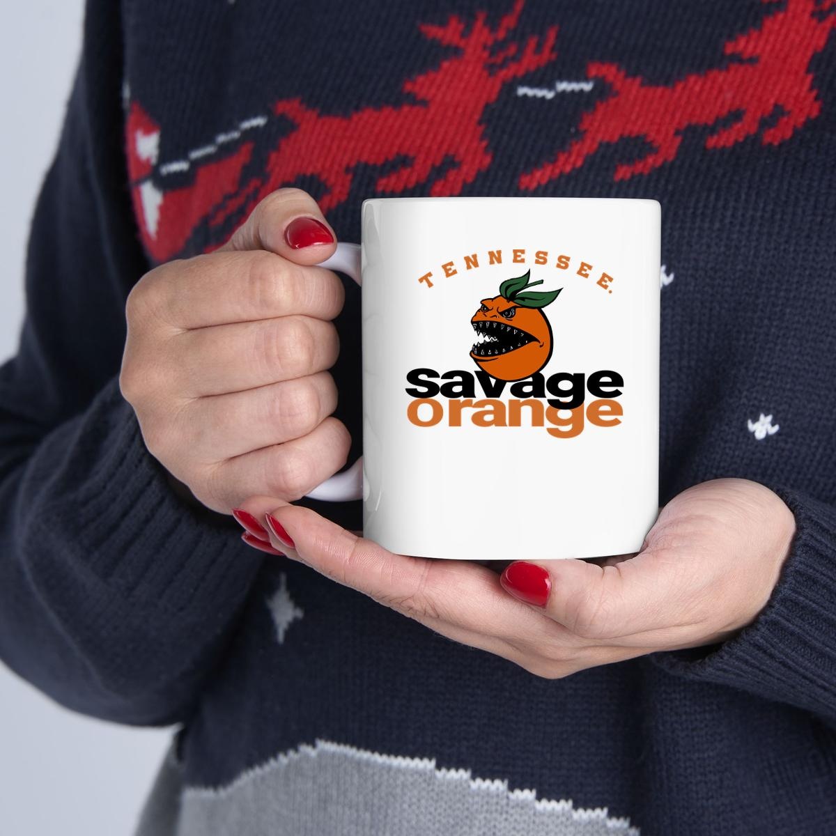 Tennessee Volunteers Tennessee Savage Orange Halloween Mug
