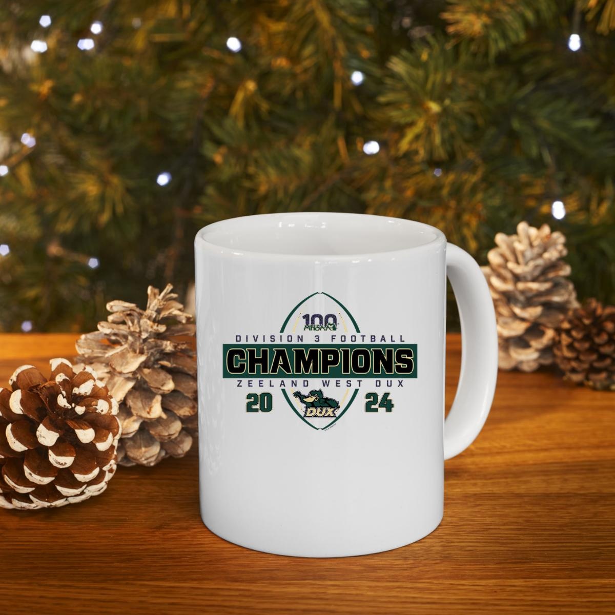 Zeeland West Dux 2024 Mhsaa Division 3 Football Champions Mug 4