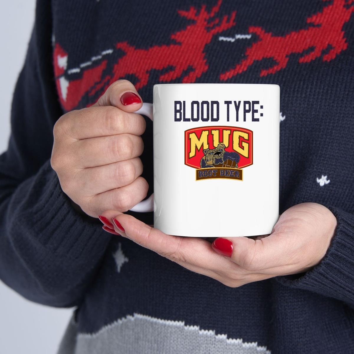 Blood Type Mug Root Beer Mug