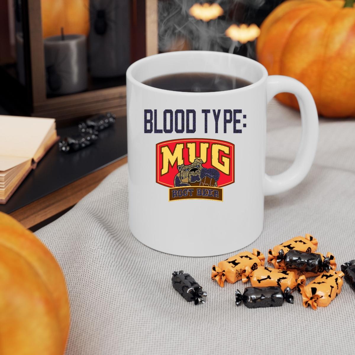 Blood Type Mug Root Beer Mug 3