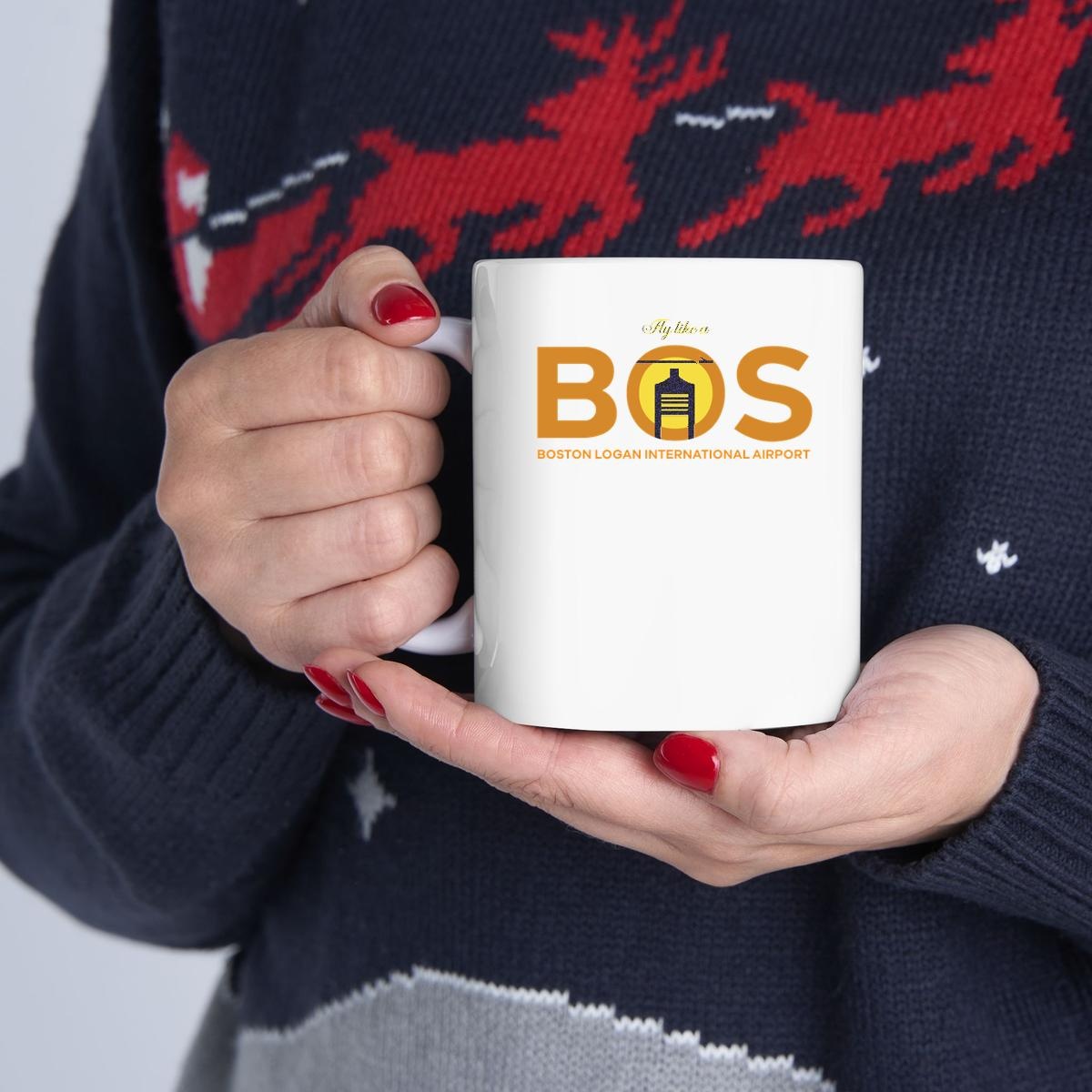 Bos Boston Logan International Airport Mug