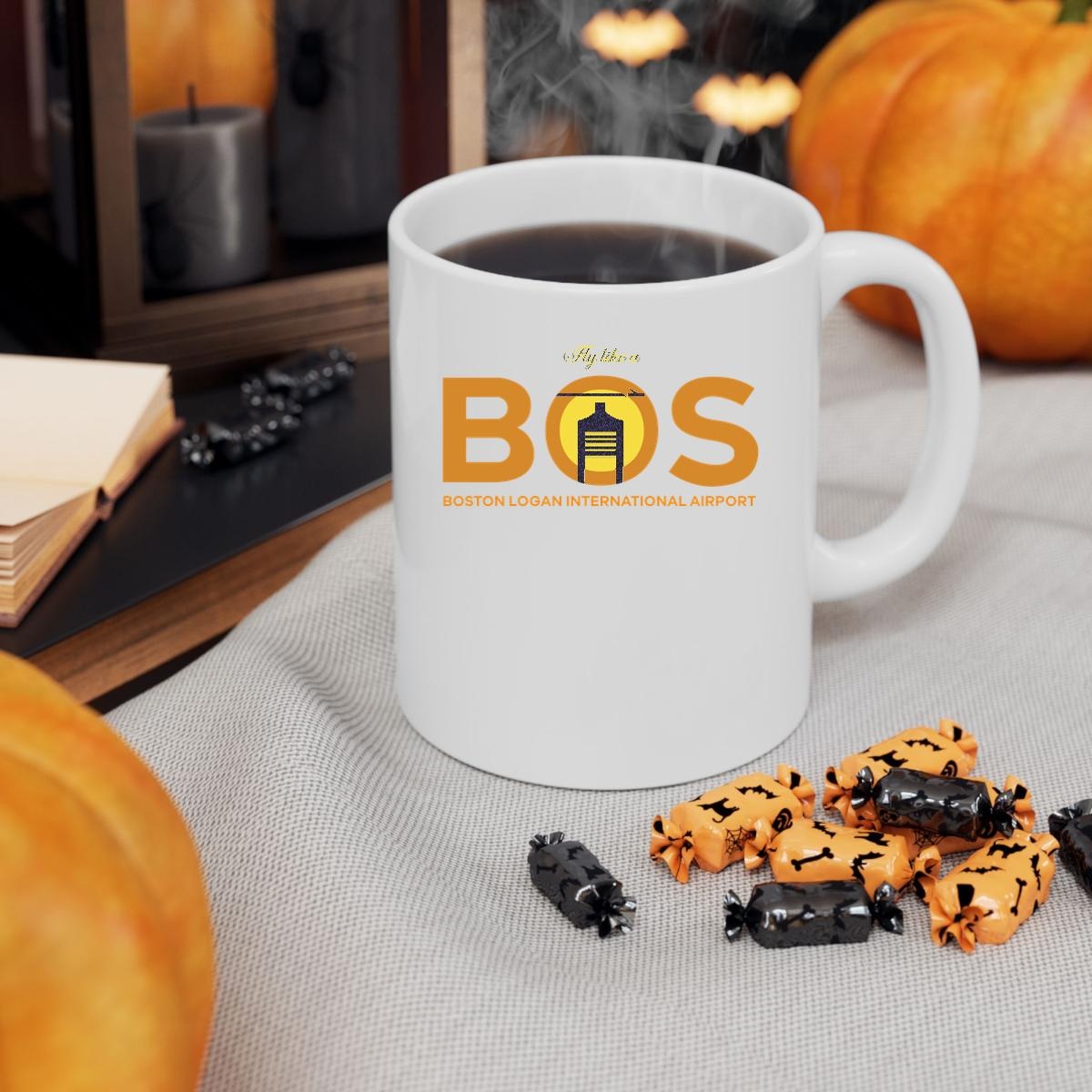Bos Boston Logan International Airport Mug 3