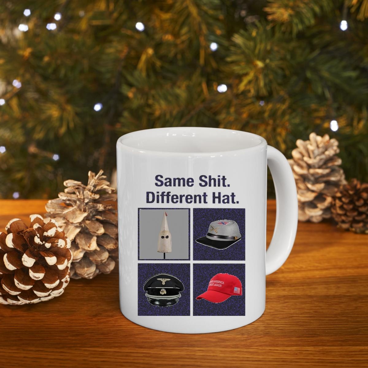 Same Shit Different Hats Mug 4