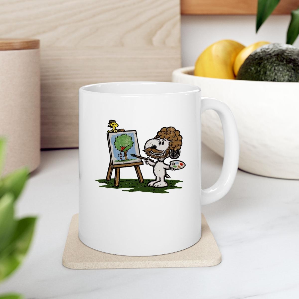Snoopy Painter Dog Ross Mug 2