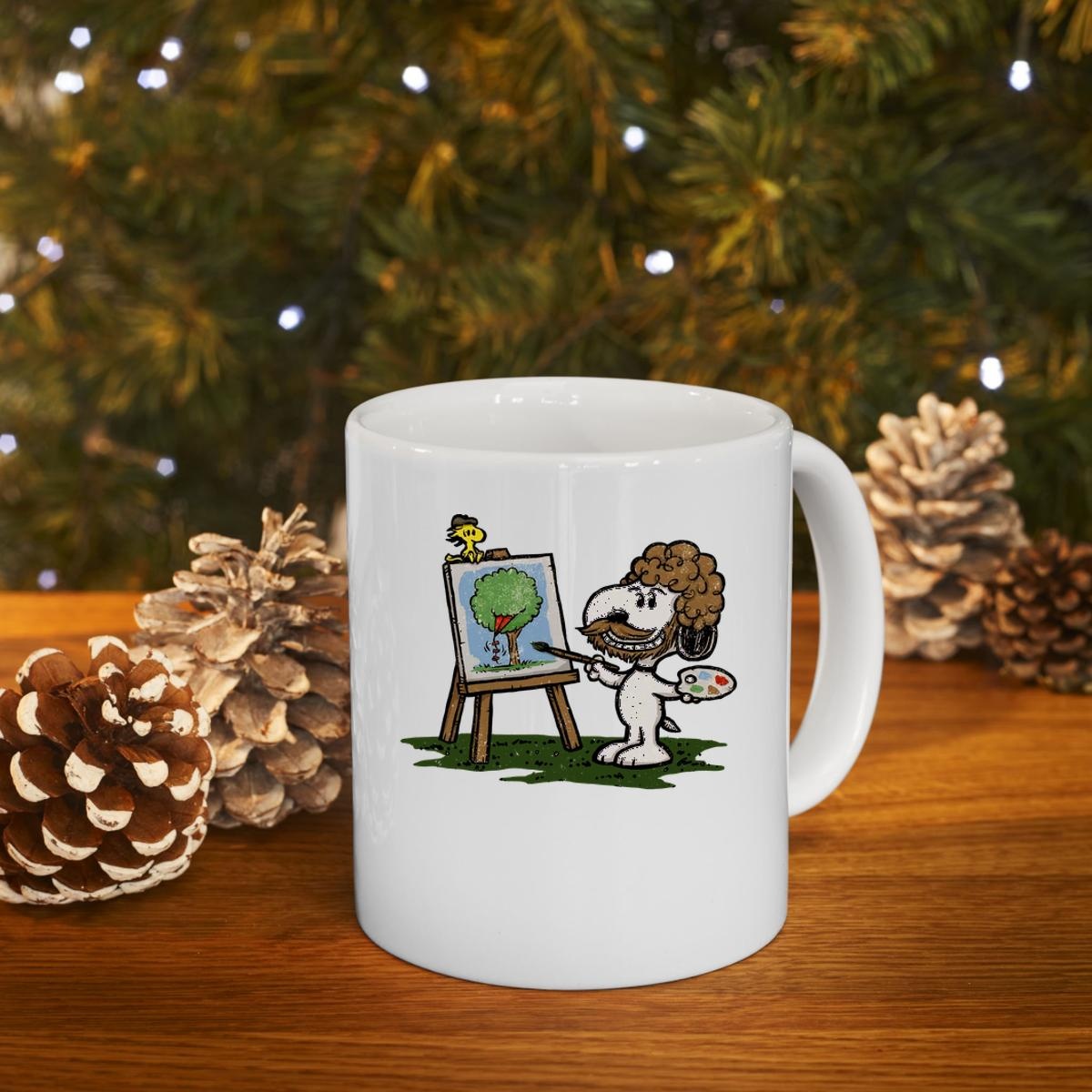 Snoopy Painter Dog Ross Mug 4
