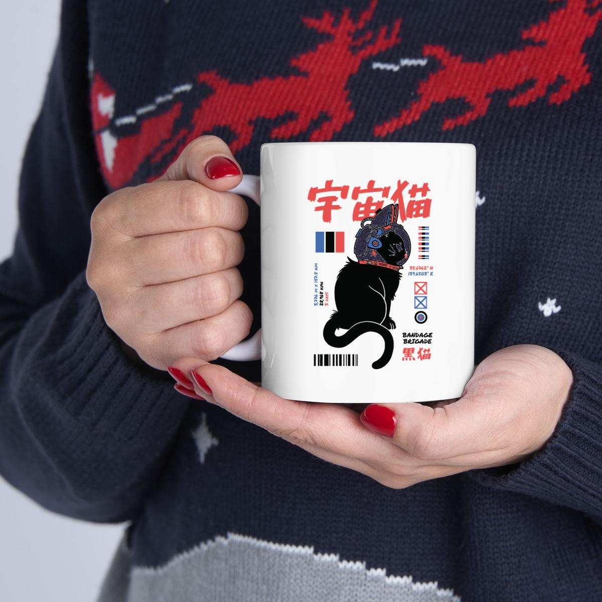 Astro Cat Tie-Dye Bandage Brigade Mug