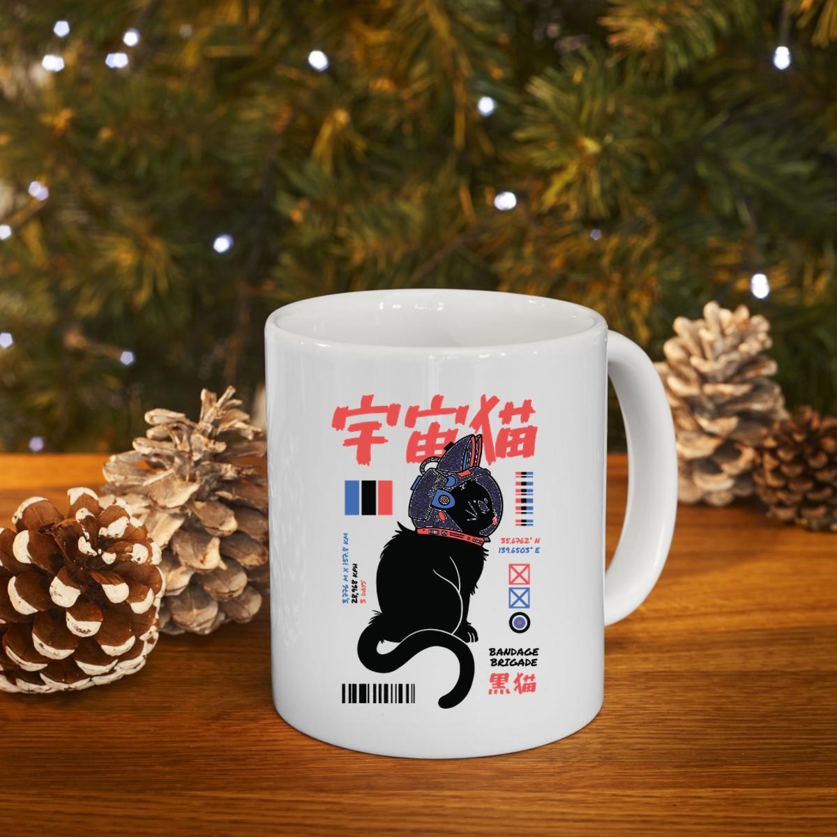 Astro Cat Tie-Dye Bandage Brigade Mug 4