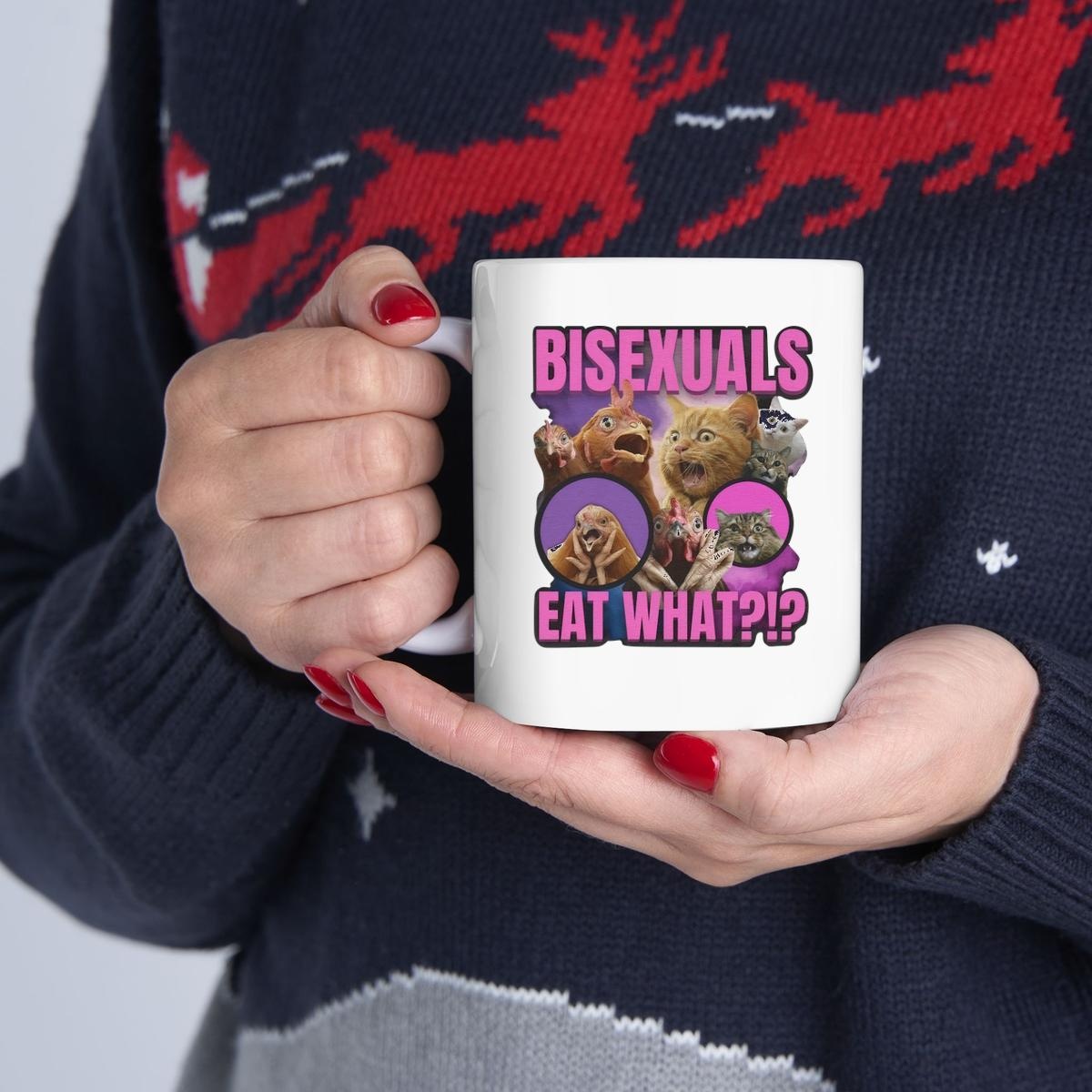 Bisexuals Eat What Cat And Chicken Panic Mug