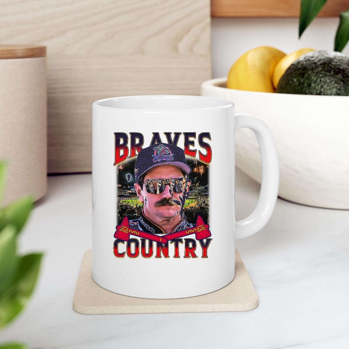 Dale Earnhardt Braves Country Dale Tribute Atlanta Braves Mug 2