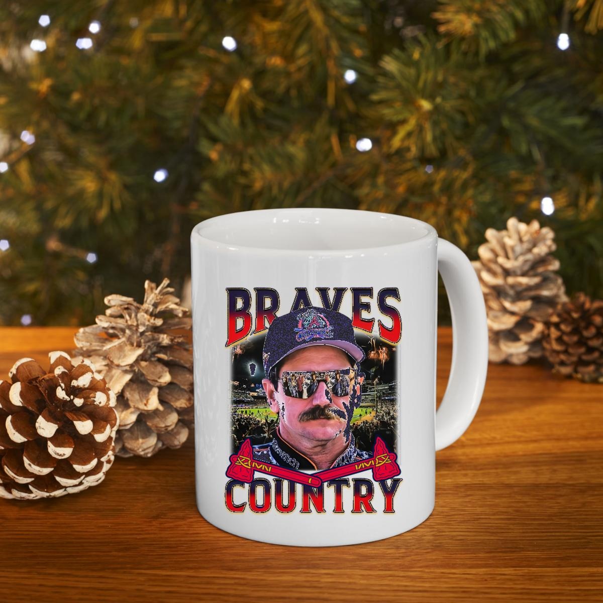 Dale Earnhardt Braves Country Dale Tribute Atlanta Braves Mug 4
