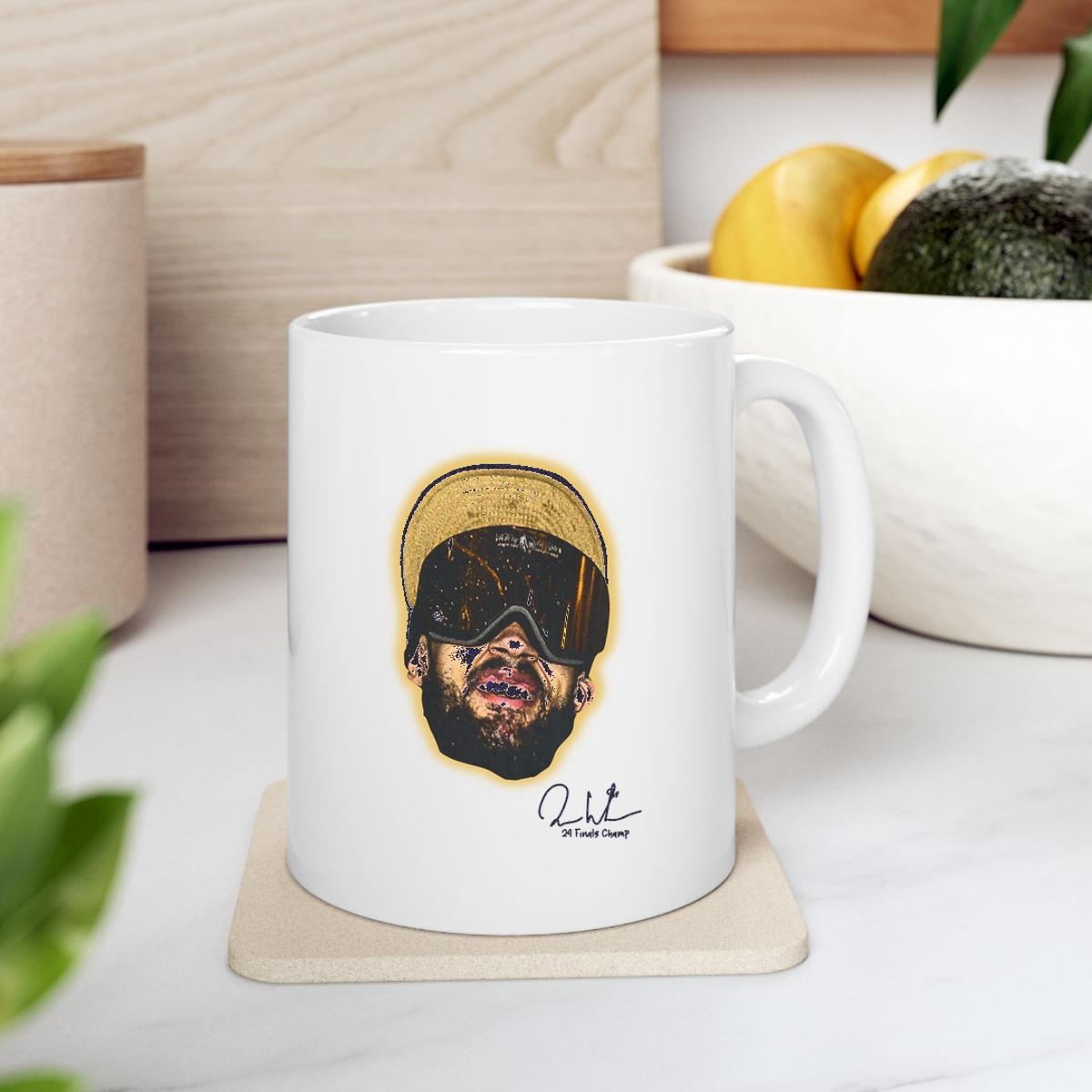 Derrick White Big Face 2024 Finals Champ Signature Mug 2