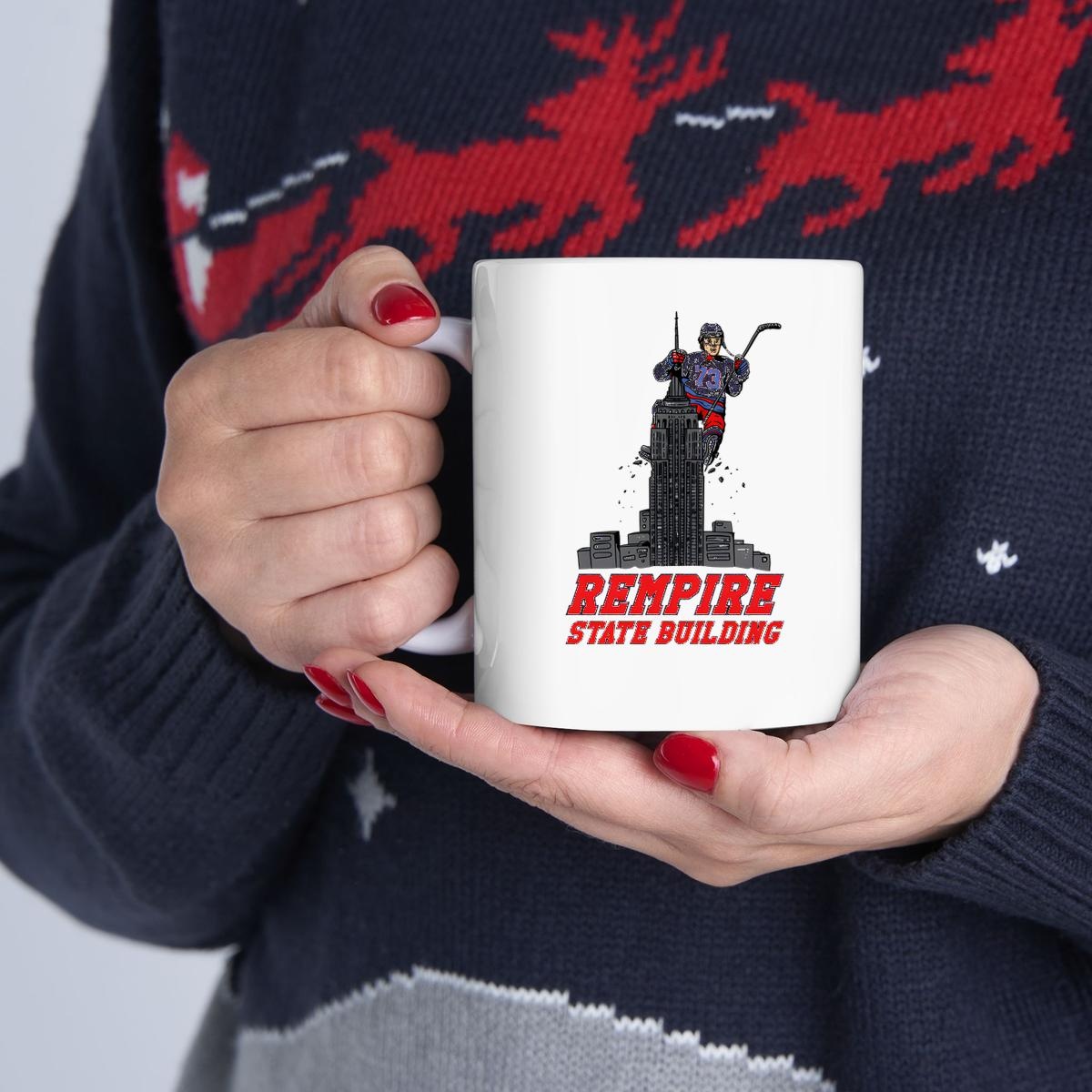 New York Rangers Matt Rempe Rempire State Building Mug