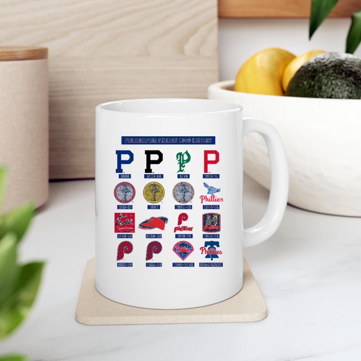 Philadelphia Phillies History Of Team Logos Mug 2