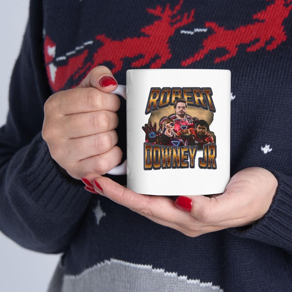Robert Downey Jr Iron Man Down Syndrome Mug