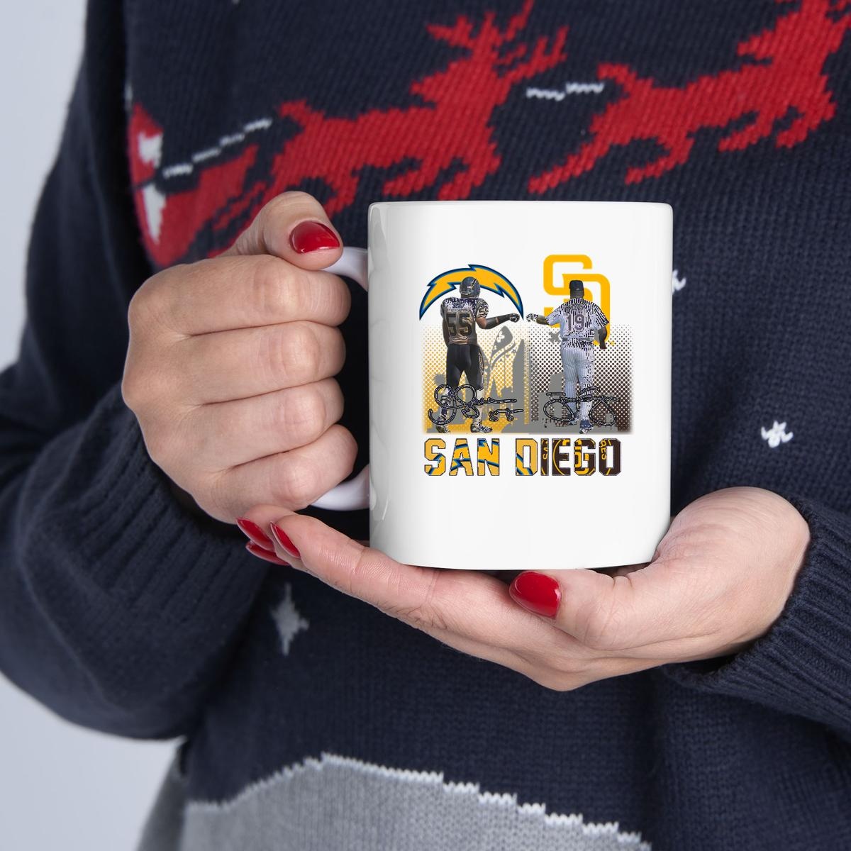 San Diego Junior Seau Tony Gwynn Signatures Shirt T-Shirtat Jennifer Elder Mug
